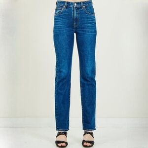 CQY Medium Wash Skinny Straight Jeans 24